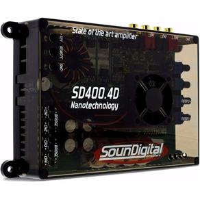 Módulo Amplificador SounDigital SD400.4D 400W RMS 2 Ohms