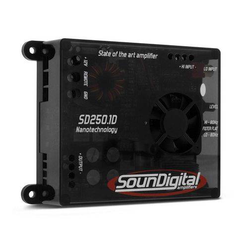 Modulo Amplificador Soundigital Sd250.1d (1x250w Rms 2ohms)