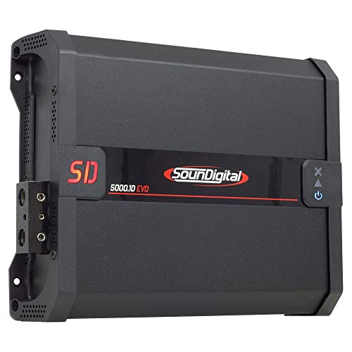 Módulo Amplificador SounDigital SD5000.1D EVO 2.1 Black 1 Canal 6530 Watts RMS 2Ohm