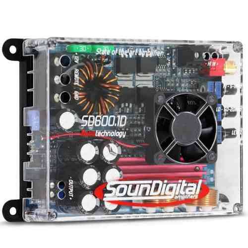 Modulo Amplificador Soundigital Sd600.1d 700wrms + Cabo