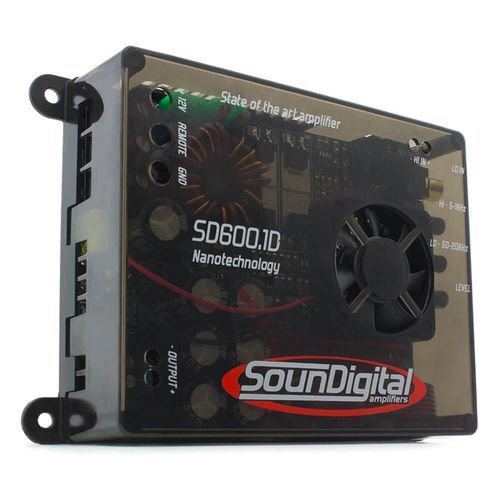 Módulo Amplificador SounDigital Sd600.1D SD 600 Rms 2 Ohms