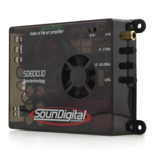 Módulo Amplificador SounDigital Sd600.1D SD 600 W Rms 1 Ohm