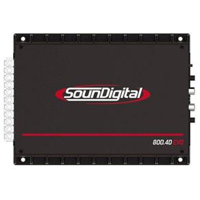 Módulo Amplificador SounDigital Sd800.4D Evo 2 1044W 4 Ohms