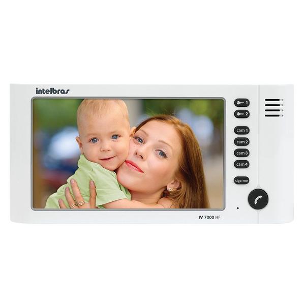 Módulo Interno Video Porteiro IV 7000 HF IN Branco Intelbras