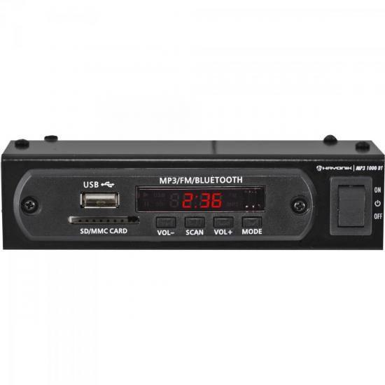 Modulo PRE Amplificador C/ FM/USB/MP3/BLUETOOTH MP3 1000BT Preto Hayonik