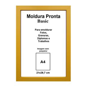 Moldura Pronta 21x29,7 Basic Casa Castro - Amarelo