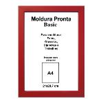 Moldura Pronta 21x29,7 Basic Vermelha Casa Castro