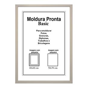 Moldura Pronta 50x70 Basic Branca Casa Castro - Branco