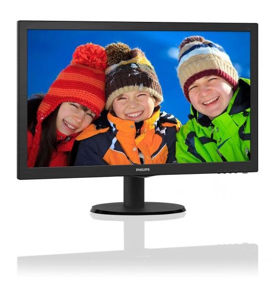Monitor 23,6" LED Philips - HDMI - FULL HD - Multimidia - DVI - Vesa - 243V5QHABA