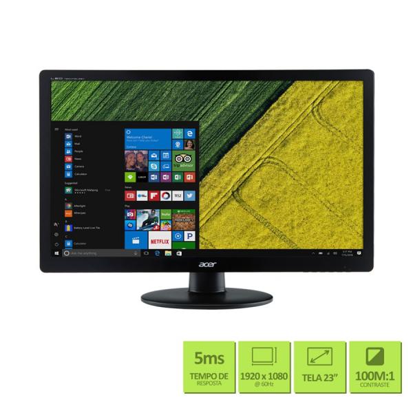 Monitor Acer S230HL 23" Full HD 60hz VGA