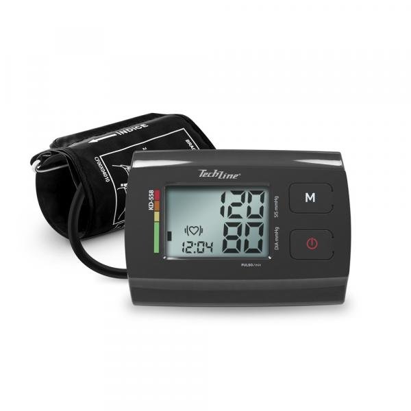 Monitor de Pressão Arterial de Braço Techline KD-558 Cinza com Display LCD