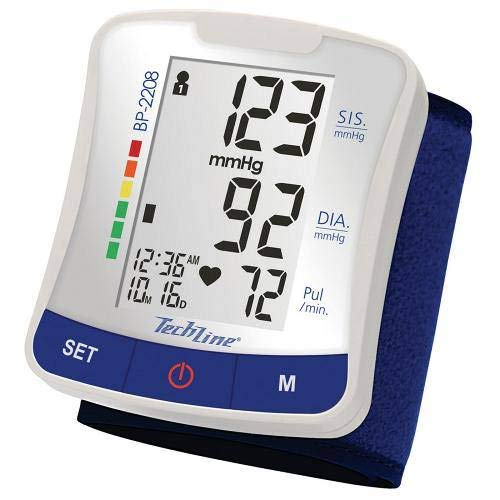 Monitor de Pressão Arterial de Pulso Techline BP-2208