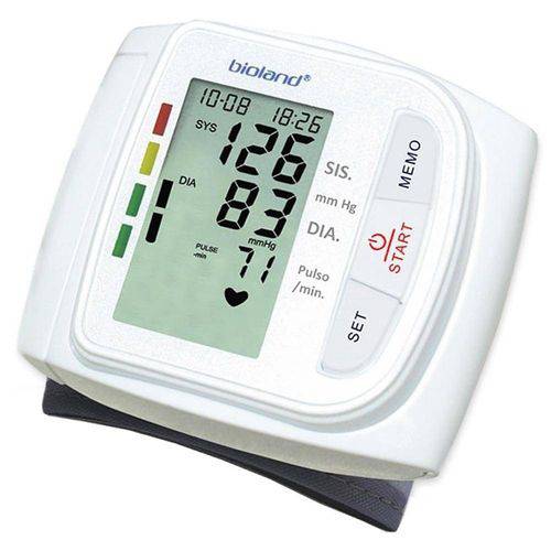 Monitor de Pressão Automático de Pulso com Sensor de Arritmias 3005 - Bioland