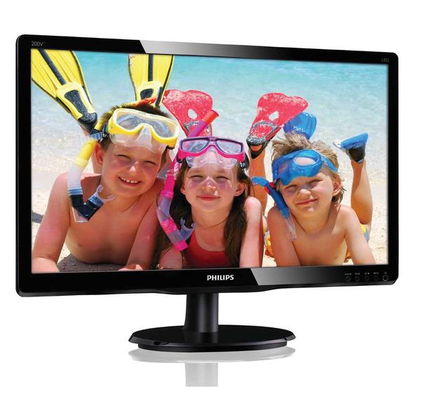 Monitor LCD LED 19.5" Widescreen Philips 200V4LSB - com SmartControl Lite - Philips