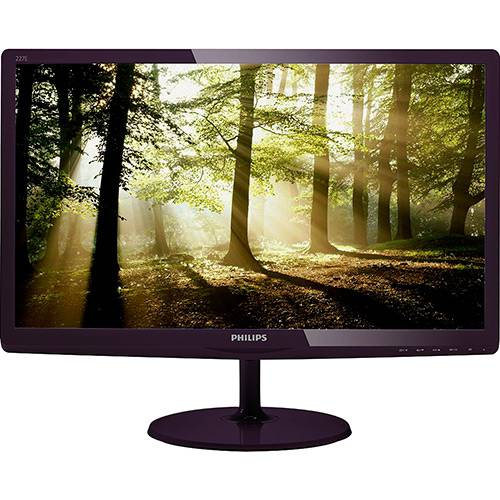 Monitor LED 21,5" Widescreen SoftBlue WVA Philips 227E6EDSD Full HD