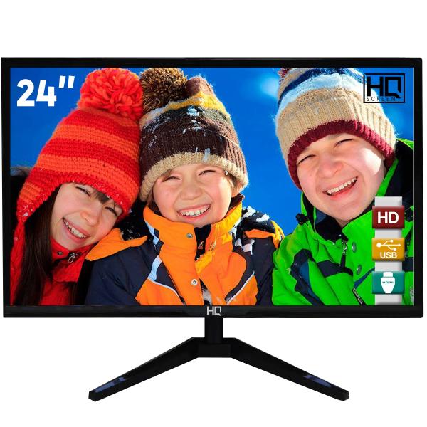 Monitor LED 24" HQ Widescreen 24HQ-LED HDMI Full HD