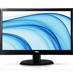 Monitor LED AOC E2050S - Tela de 20" Widescreen - Preto