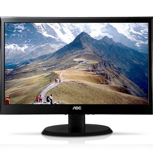 Monitor LED AOC E950Swn - Tela de 18,5" Widescreen - Preto