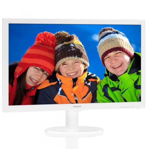 Monitor LED Philips 21,5" Widescreen Philips 223V5LHSW Full HD Branco - HDMI, VGA