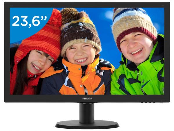 Tudo sobre 'Monitor para PC Full HD Philips LCD Widescreen - 23,6” 243V5QHABA'