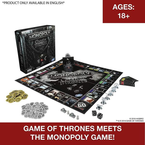 Monopoly Game Of Thrones Board Game Hasbro (Inglês)