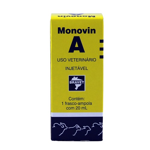 Monovin a Vitamina Injetável 20ml Bravet