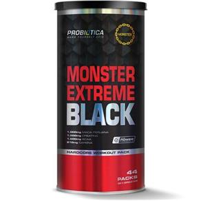 Monster Extreme Black - 44 Packs - Probiótica - 44 Packs - Sem Sabor