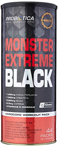 Monster Extreme Black New Power Formula - 44 Packs, Probiótica