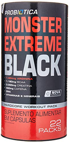 Monster Extreme Black New Power Formula - 22 Packs, Probiótica