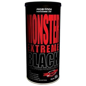 Monster Extreme Black - Probiótica - Sem Sabor - 44 Packs