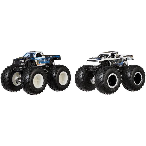 Monster Trucks Police VS Hooligan Hot Wheels - Mattel