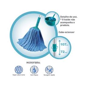 Mop Brinox Super Clean Úmido Microfibra