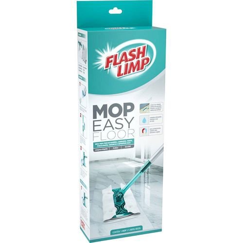 Mop Easy Floor Tira Pó e Cabelo Limpeza Eletrostática - Flash Limp