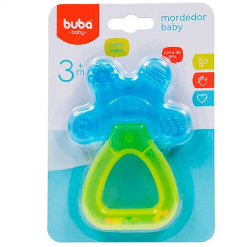 Mordedor Baby com Chocalho - Buba Toys - Azul
