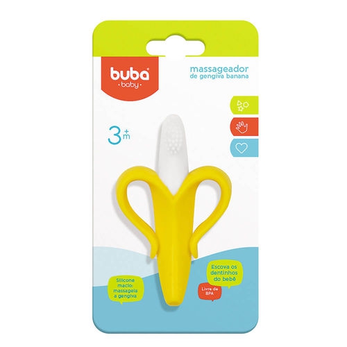 Mordedor Massageador de Gengiva para Bebe Banana Buba 7232