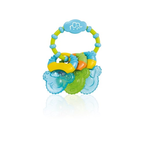 Mordedor Multikids Baby com Gel Cool Rings Azul