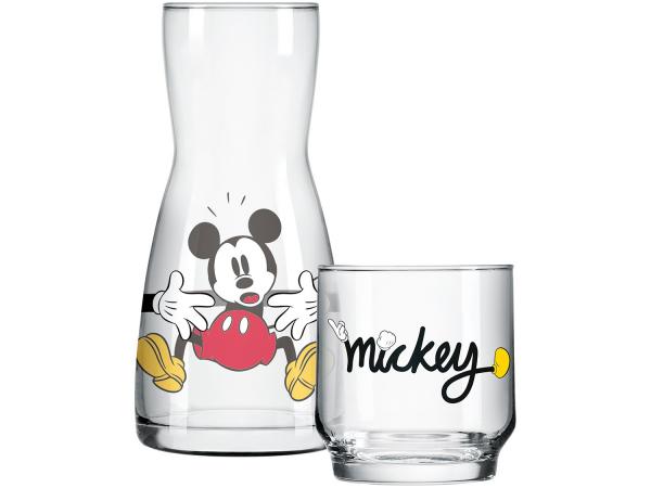 Tudo sobre 'Moringa de Vidro 500ml com Copo Nadir - Disney Mickey'