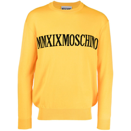 Moschino Blusa de Moletom com Logo - Amarelo