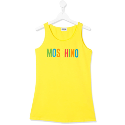 Moschino Kids Regata com Estampa de Logo - Amarelo