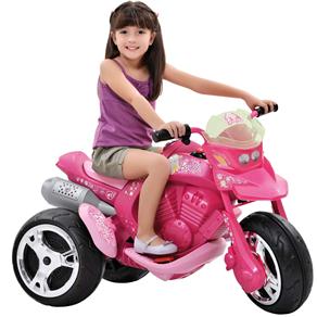 Moto Elétrica Barbie Bandeirante 6V 2040 - Rosa
