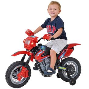Moto Elétrica Homeplay Motocross 244 - Vermelha