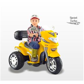Moto Elétrica Infantil Biemme Amarela - Sprint Turbo 12V