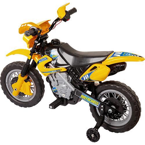 Moto Eletrica Infantil Motocross Amarelo Homeplay 245