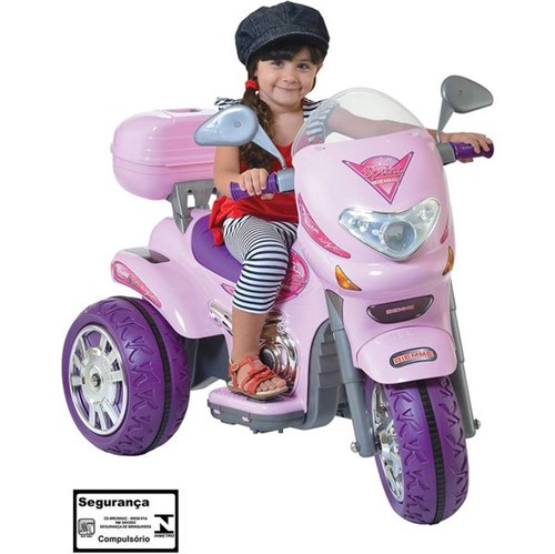 Tudo sobre 'Moto Elétrica Infantil Sprint Custon 6V Rosa Biemme'