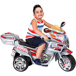 Moto Elétrica Infantil Track & Bikes TF 830 6V Prata