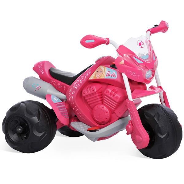 Moto Elétrica Infantil Trail Barbie EL6V Duas Marchas Rosa 2043 - Bandeirante