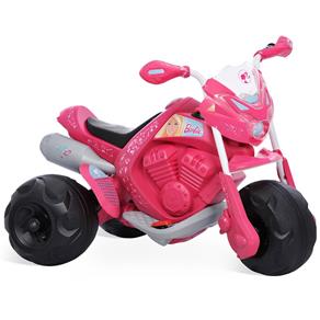 Moto Elétrica Infantil Trail Barbie EL6V Duas Marchas Rosa 2043 Bandeirante