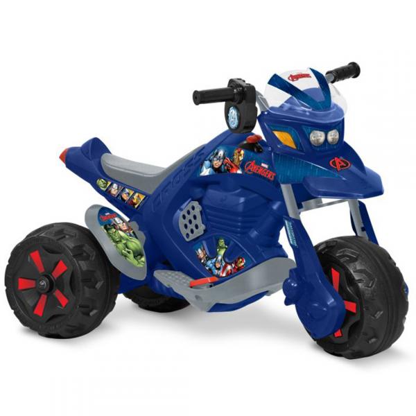 Moto Elétrica Infantil ZX Vingadores El6V Azul 2420 - Bandeirante