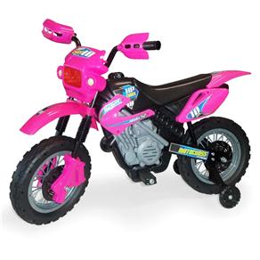 Moto Elétrica Mitro Infantil Motocross 242 - Rosa