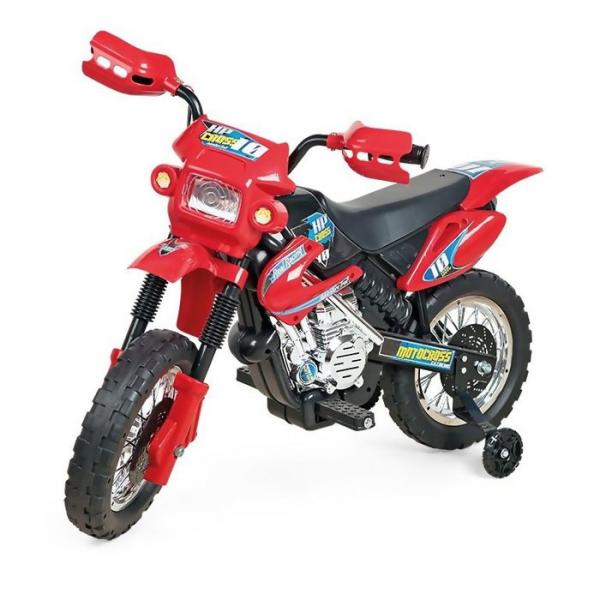 Moto Elétrica Motocross Vermelho - Homeplay